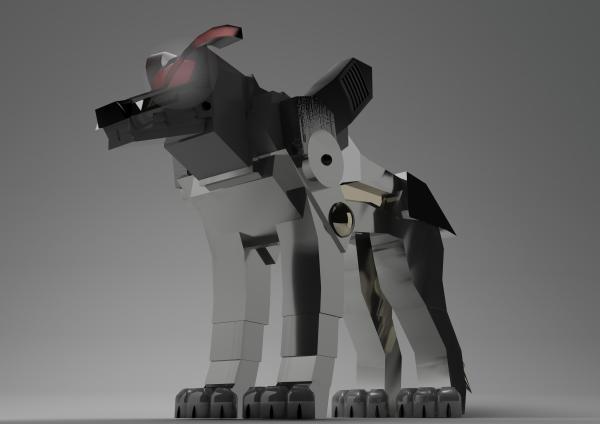 Final Render of Completed Mech.